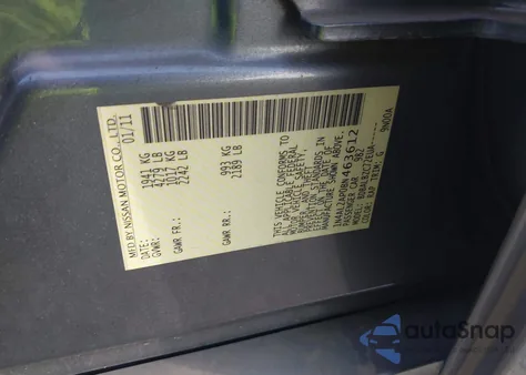 2011 Nissan Altima 2.5 S z USA, uszkodzony, nr VIN 1N4AL2AP0BN463612